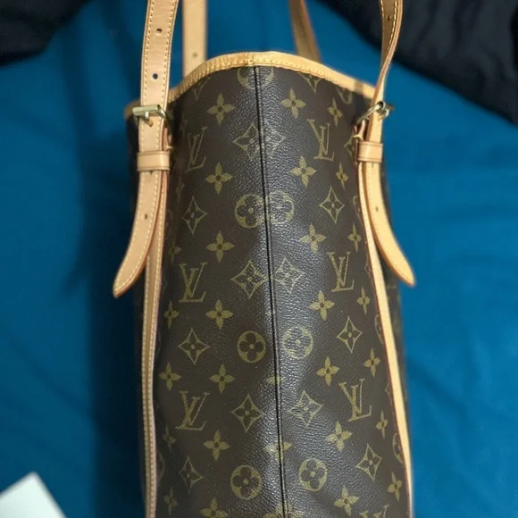 100% AUTH Louis Vuitton Bucket Bag GM &Removable Chain Zipper Wallet Pouch - Picture 13 of 13